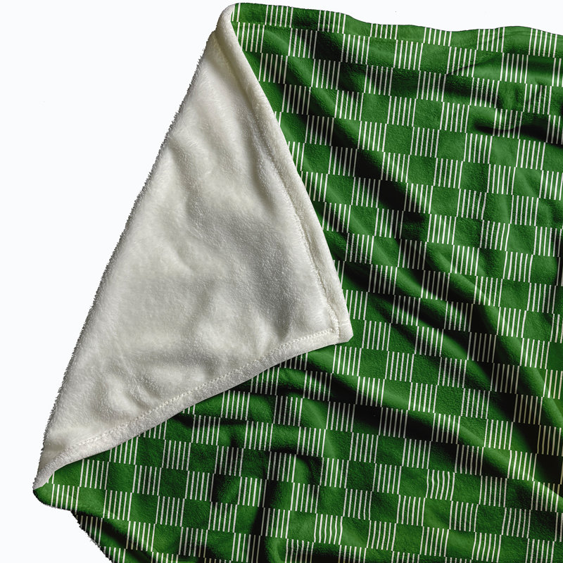 Read Between The Lines Throw Blanket, 60" L x 50" W, Leaf Green