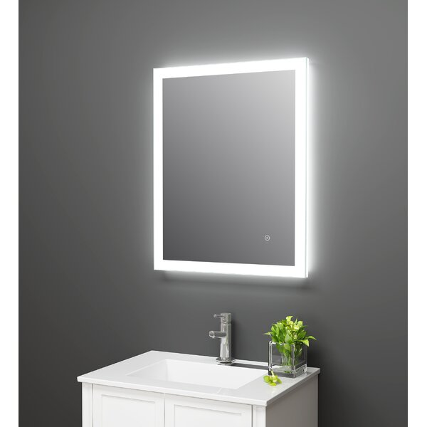 American Standard Metal Rectangle LED Wall Mirror & Reviews | Wayfair