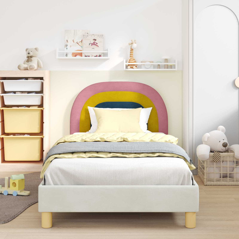 Bed Frame, European Single (90 x 200 cm), Cream