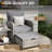 Idamarie Wicker Conversation Set with Ottoman -90802522-105270513