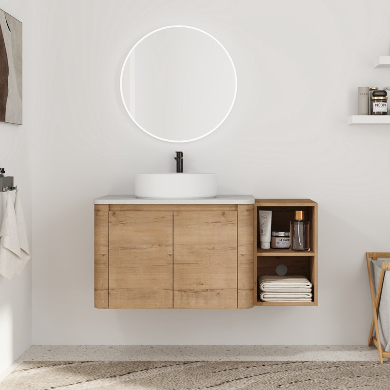 Meuble-lavabo simple 42 po avec lavabo en céramique
