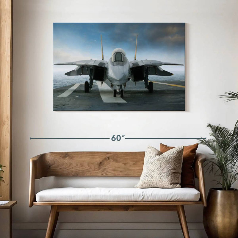 Mait Parked Fighter Jet, 30" H x 45" W