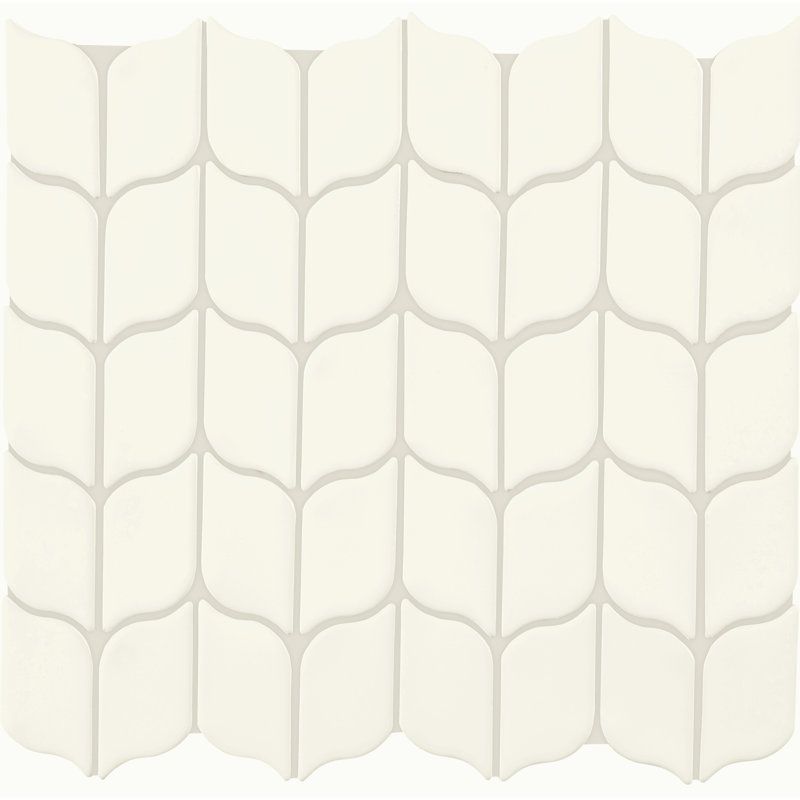 Love Note Leaf Mosaic, White