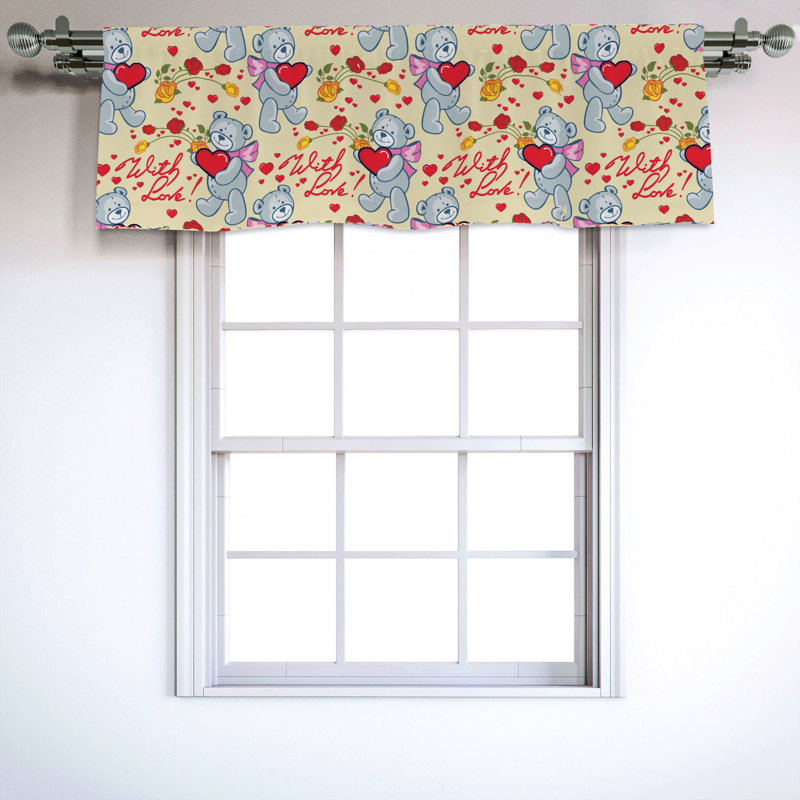 Sateen Ruffled Window Valance