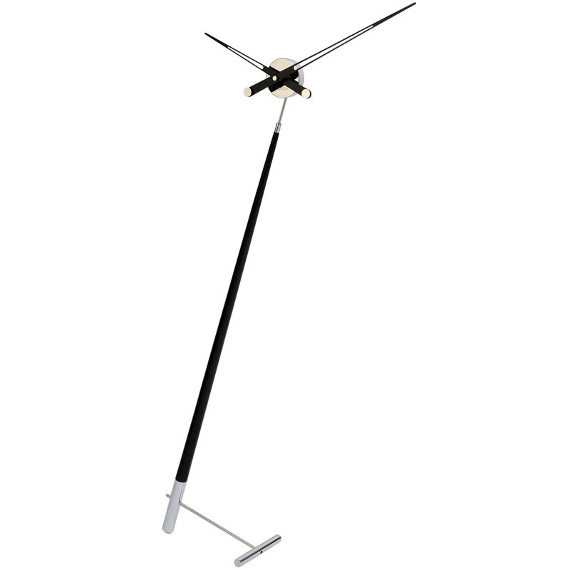 Horloge de plancher 59 po Pisa, Noir