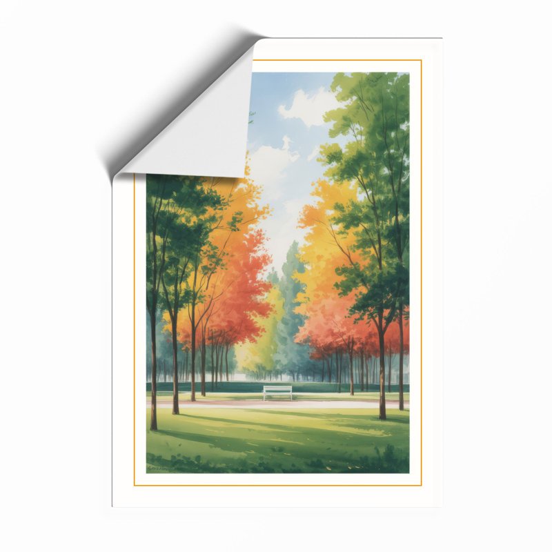 Autumn Avenue Landscape & Nature - Print, Unframed, A4 - 29.7 x 21.0 cm