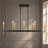 Modern 48" 8-Light Linear Chandelier Pendant for Dining Kitchen