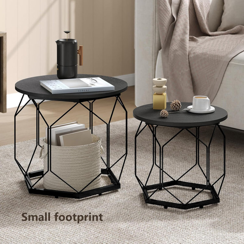 Collison Frame Nesting Tables, Black