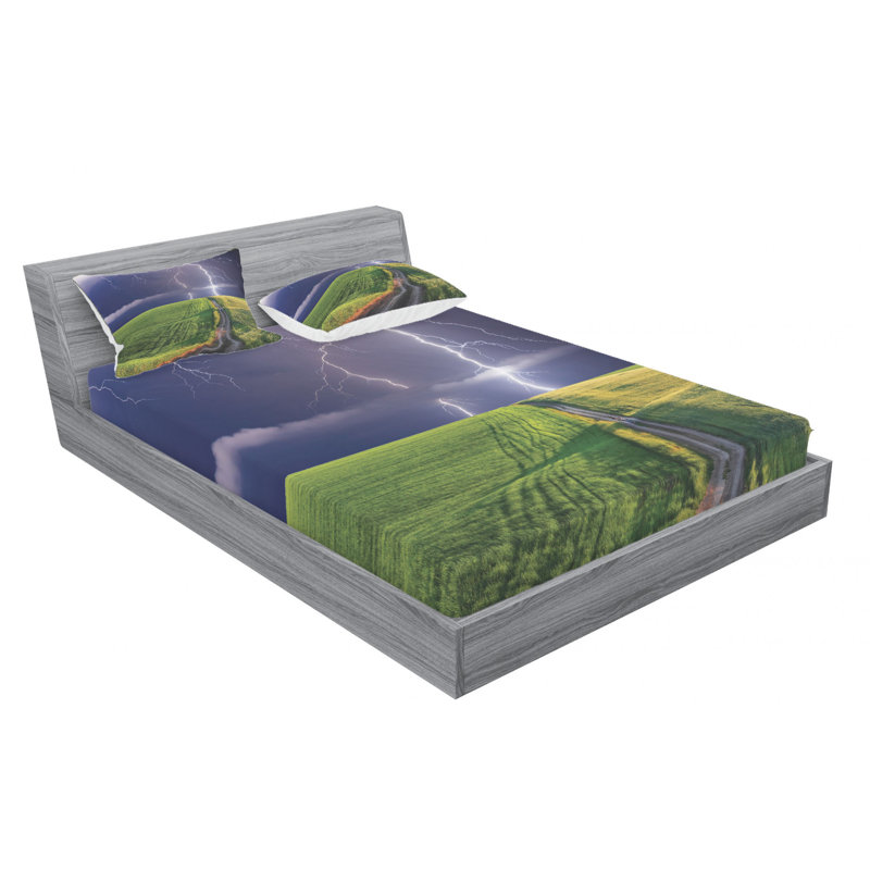Microfiber Sheet Set, Full Sheet Set with Fitted Sheet