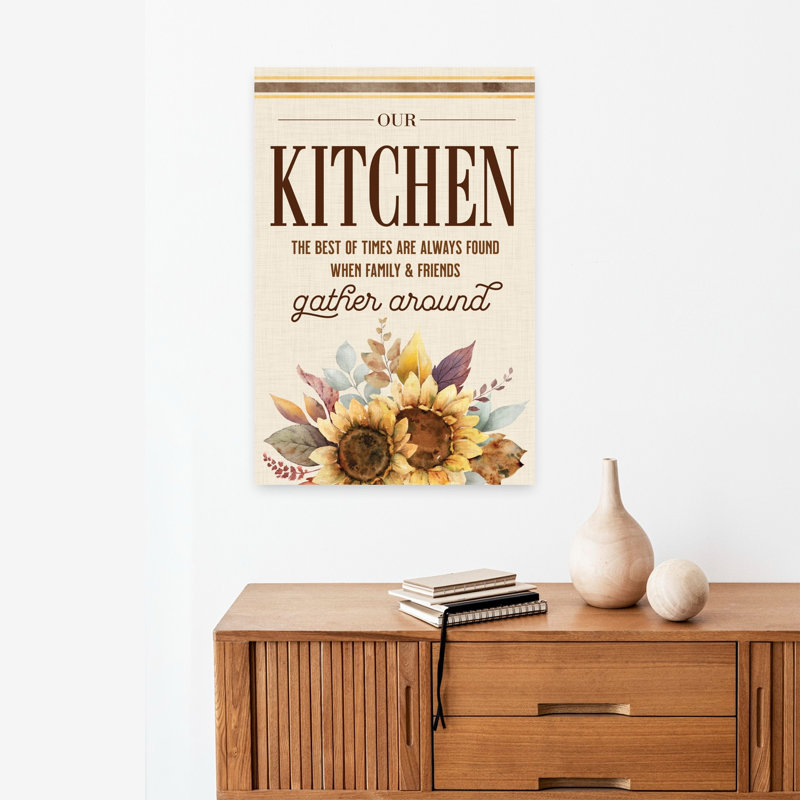Our Kitchen Sunflowers, H 24 po x l 16 po