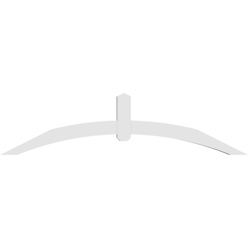Support pour pignon en PVC Archdale, H 18 po x l 72 po (pas: 6/12), P 4 po x F 4 po
