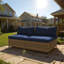 Causeuse d'extérieur Pe Wicker-228257121