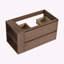 Meuble-lavabo mural 36 po avec tiroir à fermeture en douceur, conception intemporelle pour salle de bain moderne-134059878