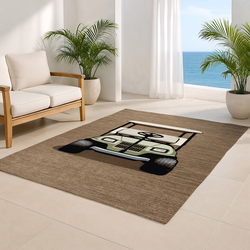 Tapis intérieur et extérieur beige Transport, Rectangle 4pi x 6 pi