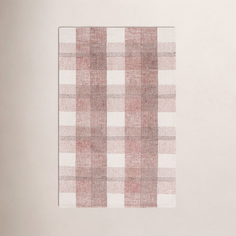 Hand-Tufted Wool Plaid Rug, Rectangle 6' x 9'