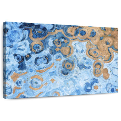 Avery abstrait mer bleue