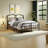 Amylia Full 18-Inch Heavy Duty Noiseless Metal Platform Bed Frame with 44”Arched Headboard & Footboard, 2500LBS Support, Underbed Storage, Black-540552448