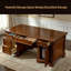 Grand rangement fonctionnel en bois-678320216