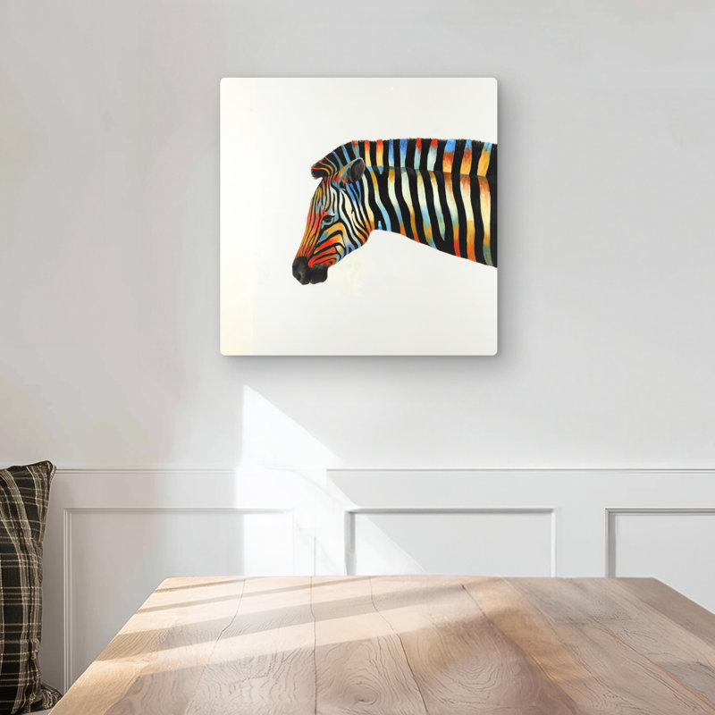 zebra - metal print for vibrant home decor