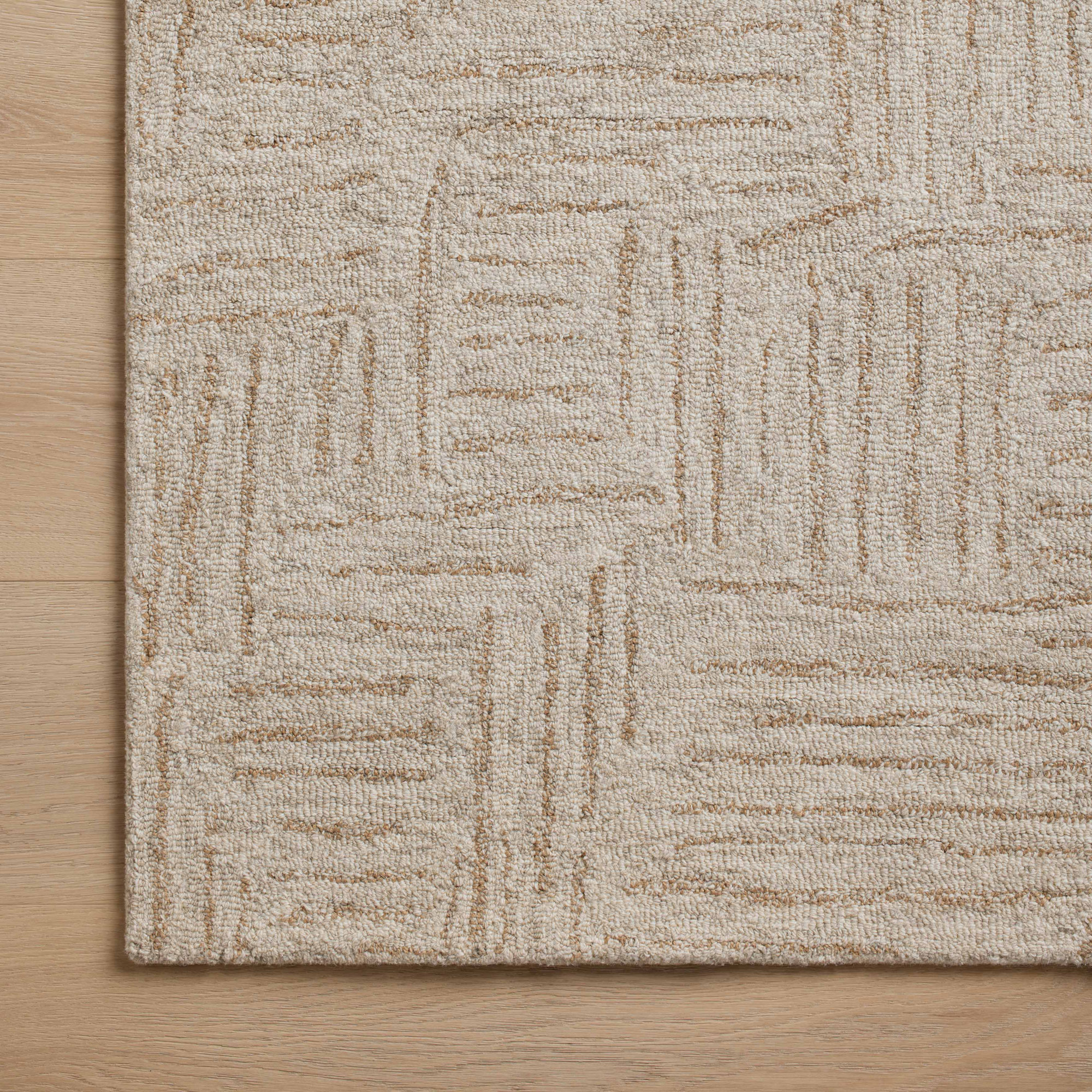 Chris Loves Julia x Loloi Polly Smoke / Sand Area Rug, Runner 2'6" x 7'6"