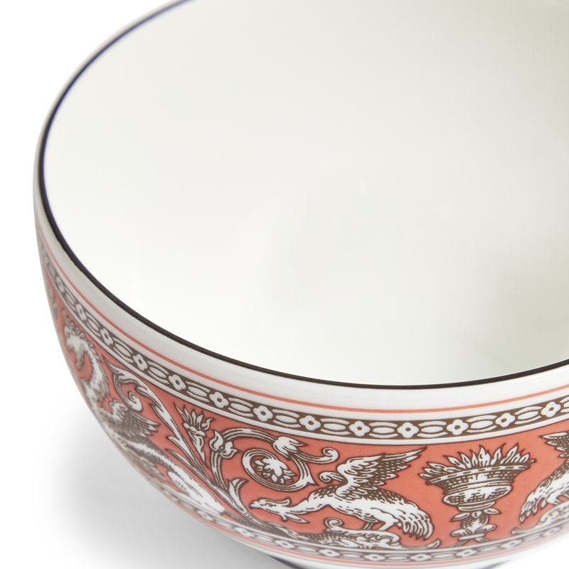 Florentine Colours Rice Bowl 4.1in, Orange