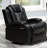 38.6" Wide Transitional Leather Manual Recliner-128983767