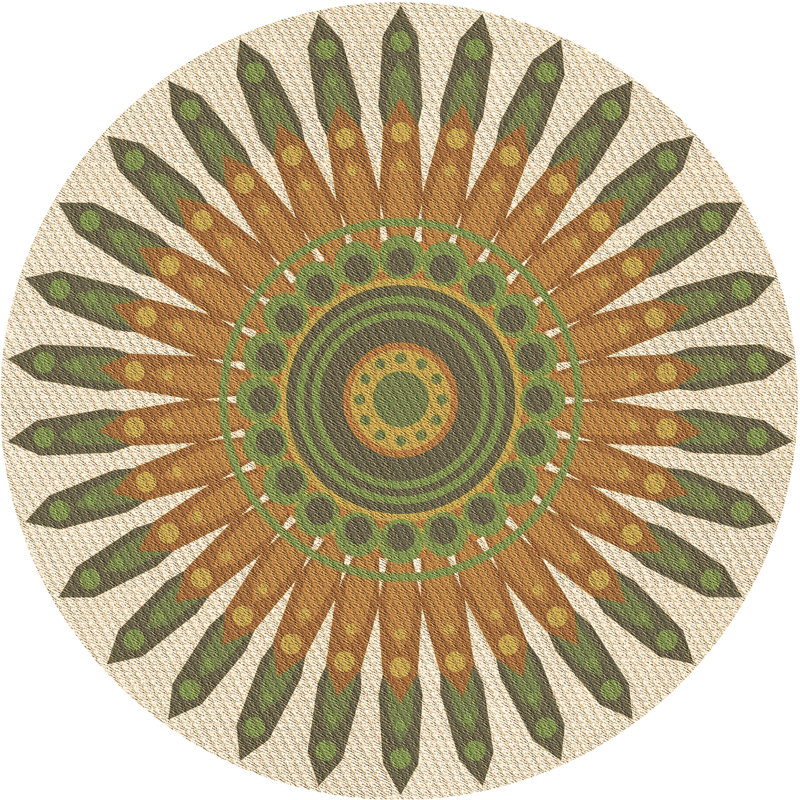 Performance Wool Indoor Rug, Round 5'