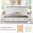 Dazjah Farmhouse Platform Bed Frame With 54"W Tall Geometric Headboard & Large Storage Space-356313772