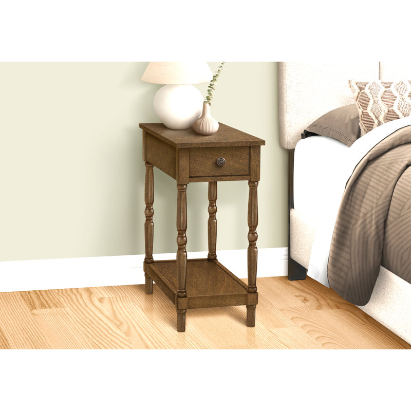 Table de bout avec rangement Dairen, Espresso