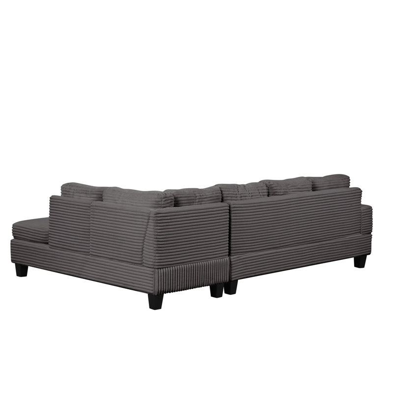 Canapé modulaire inclinable de style moderne avec ports USB-C et Bluetooth intégrés, Beige