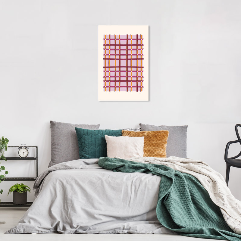 Motif tartan par Wynwood Studio, H 24 po x l 16 po x P 0,8 po