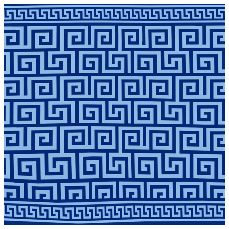 Greek Key Pattern Duvet Covers, Queen