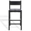 Tabouret de comptoir en cuir tissé Hentges-1735554443