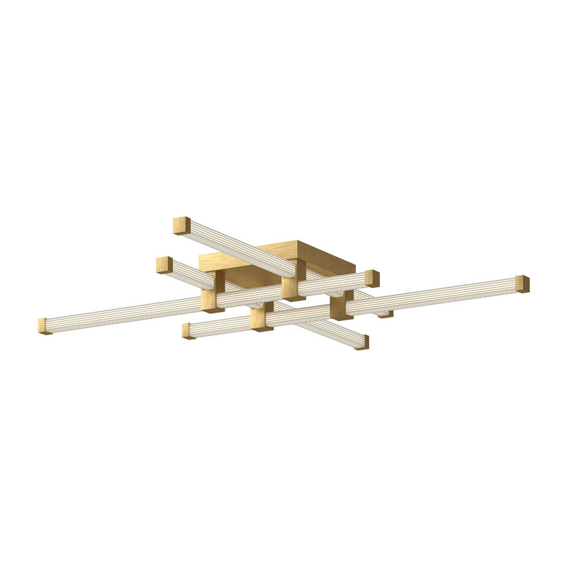 Blade LED Flush Mount, Brushed Gold