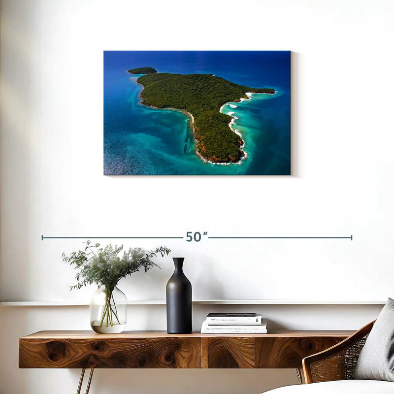 Gillard Island à Porto Rico, H 20 po x l 30 po