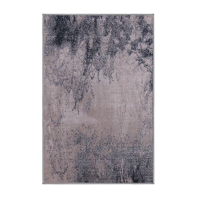 Tapis bleu/gris, Rectangle 6 pi x 9 pi