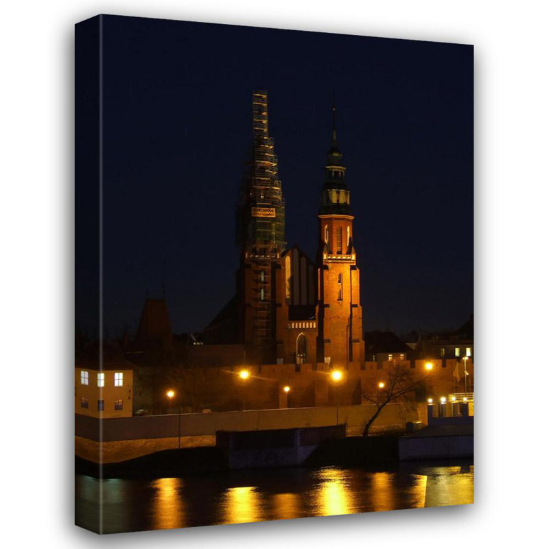 Cathédrale à Opole, H 18 po x l 13 po