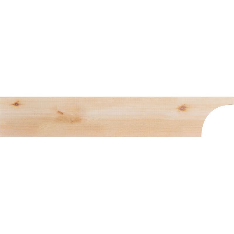 Queue de chevron lisse Huntington, Cèdre rouge, 6"H x 5 1/2"W x 32"L