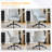 28.5“ W Velvet Dovetail Swivel Office Chair With Wheels-1752976020