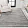 Keisha Modern Berber Stripe Gray/Cream Rug