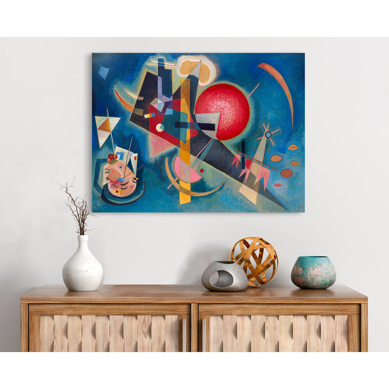 In Blue by Wassily Kandinsky - Wrapped Canvas Painting, 70cm H x 100cm W x 4cm D
