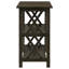 Console Deep Merlot avec 2 tablettes