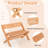 Nazeera Solid Wood Teak Outdoor Bench