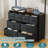 Dresser For Bedroom With 8 Drawer Dresser, Charging Station & 6 Hooks -525756412