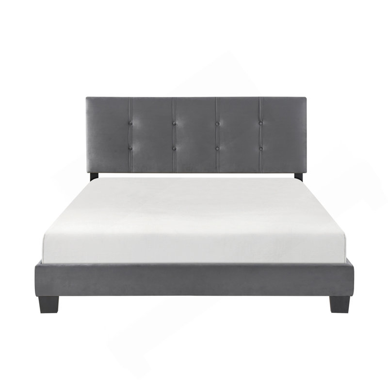 Mobilier de chambre à coucher 1pc, Grand lit, Dark Grey