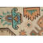 Tapis traditionnel rétro géométrique 6 x 9