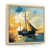 Cadre flottant brun