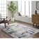 Ceslie Gray/Dark Blue Area Rug