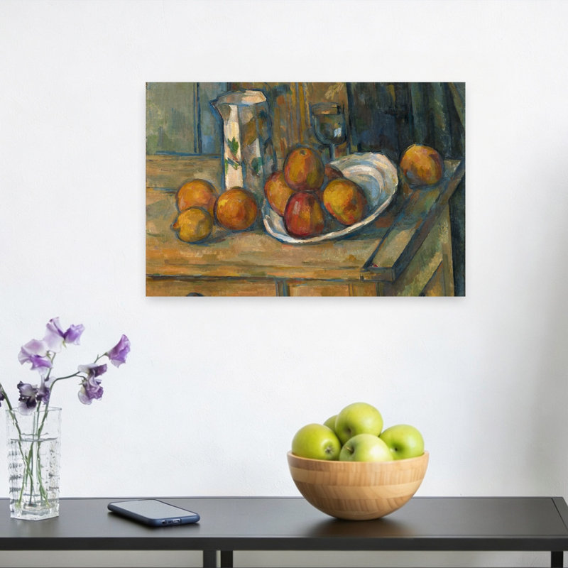 Still Life With Milk Jug And Fruit, C.1900 Abstract Contemporary Wall Art Print, 30.48cm H x 45.72cm W