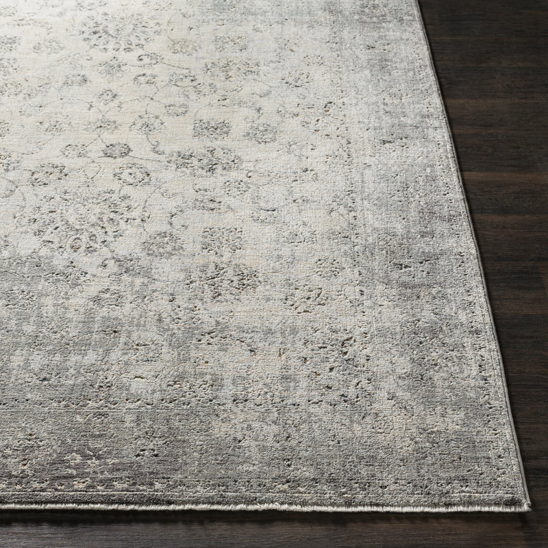 Tapis gris Kachazor, Rectangulaire 9 pi x 13 pi 1 po